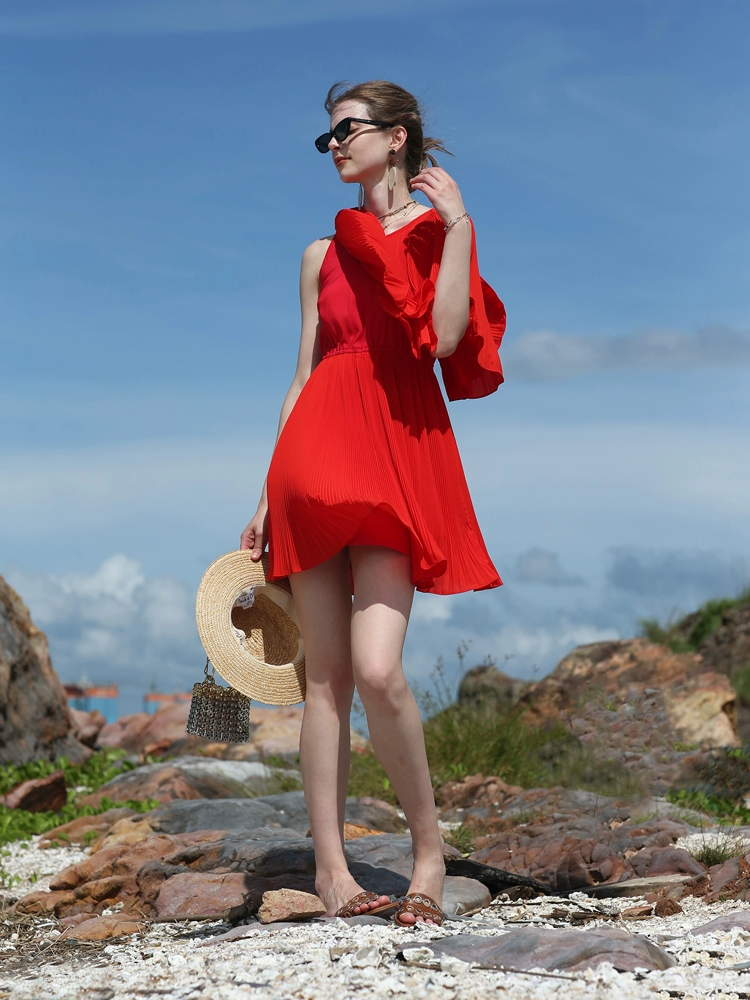 Vestido estilo capa ajustado con hombros descubiertos:圖片 2