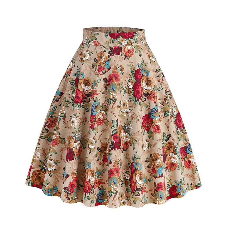 Falda floral de Hepburn
